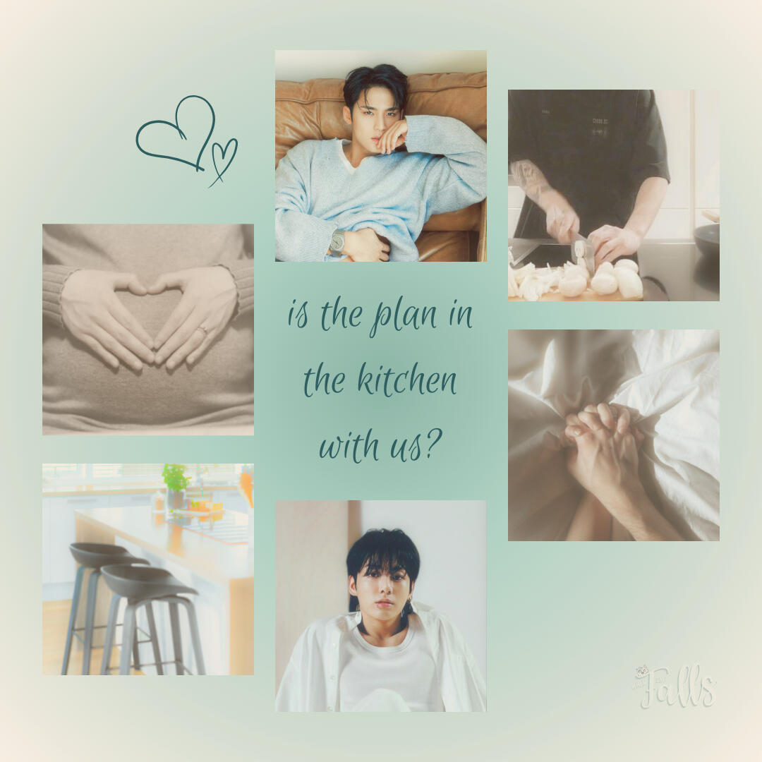 is the plan in the kitchen with us? (gyukook) moodboard